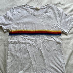 John Galt/Brandy Melville Rainbow Striped T-shirt